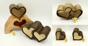 Valentine bandsaw box by Taya