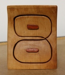 Bandsaw box, díszdoboz #0034