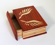 Book shaped bandsaw box, #00701b