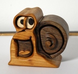 Snail bandsaw box, #0084